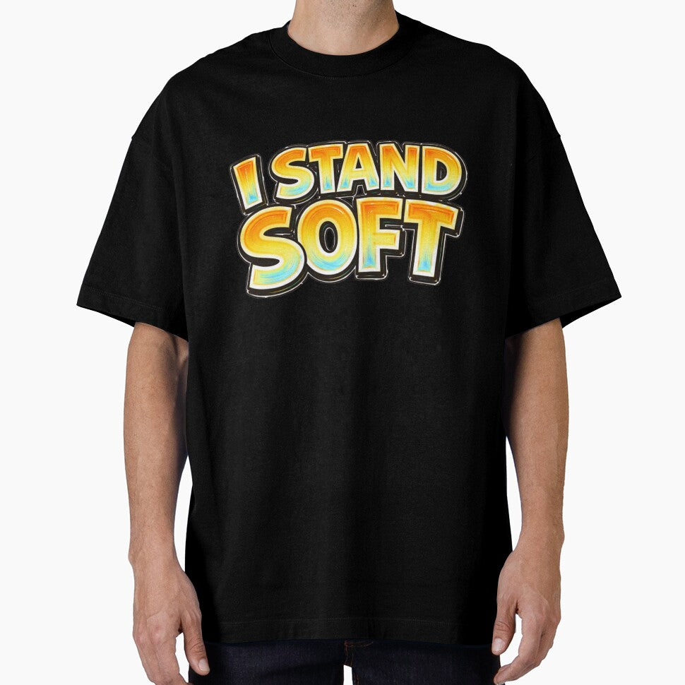 I STAND SOFT – hand drawn childlike typography by Mac Sketches