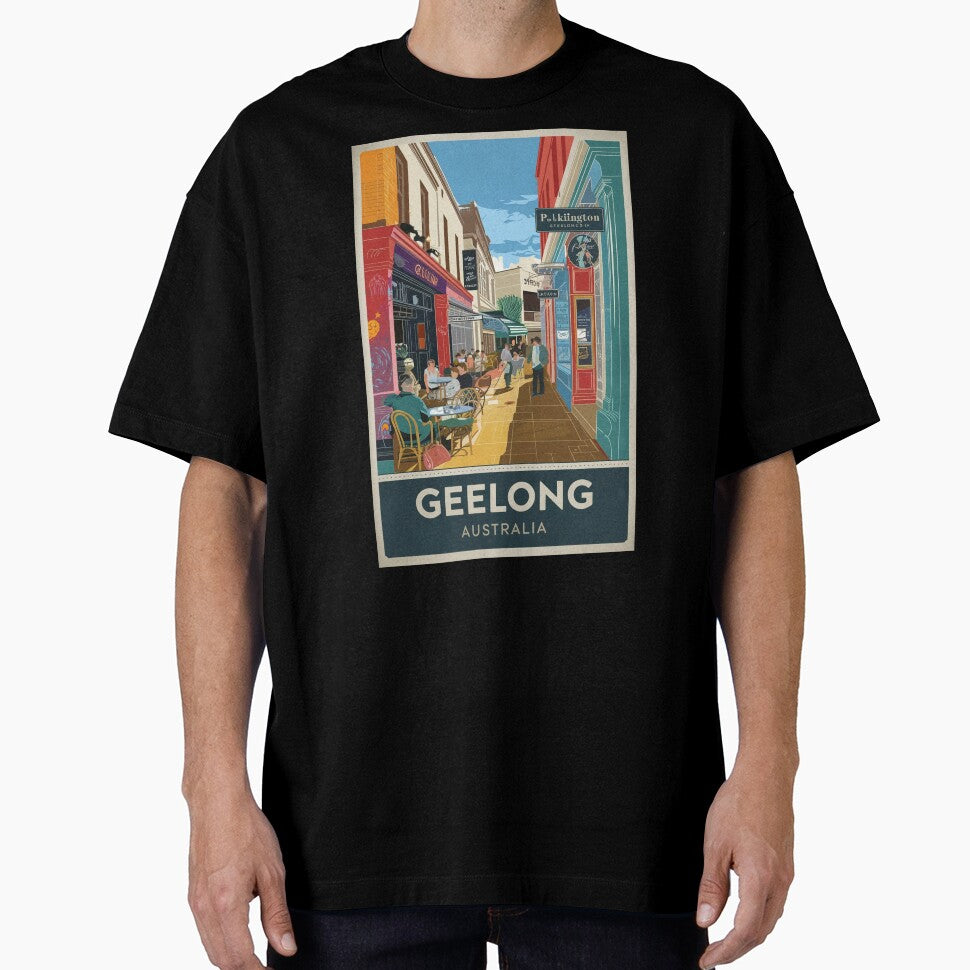 Geelong Vintage Travel Poster by TravelerRat