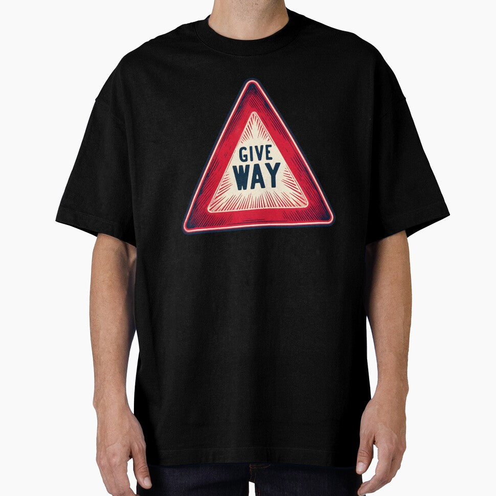 Give way streetart (triangle upside down version) by Inkstorm-London