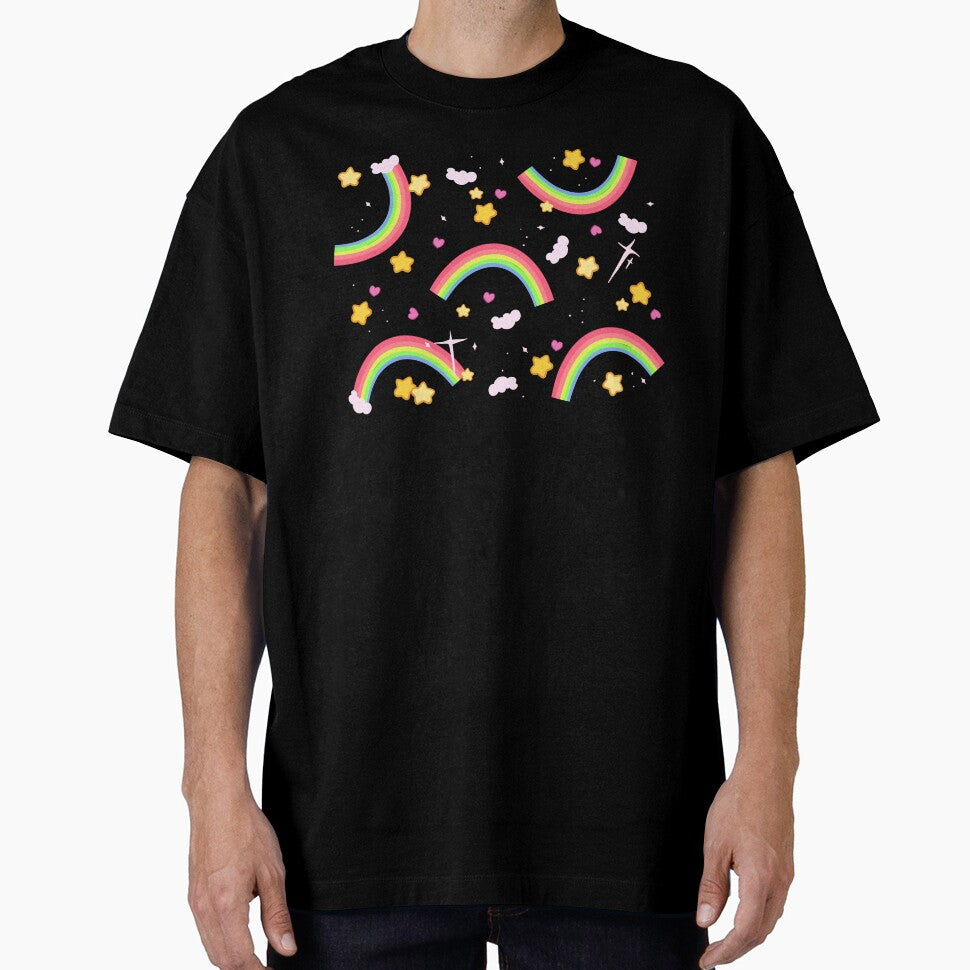 Rainbow star pattern by LisaMichelleArt