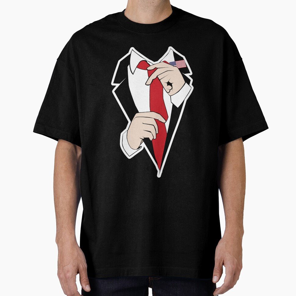 Suit Tuxedo Tie USA T-Shirt by AllStarMerch