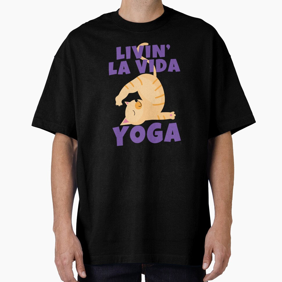 Livin' La Vida Yoga Cute Funny Cat by ricricswert