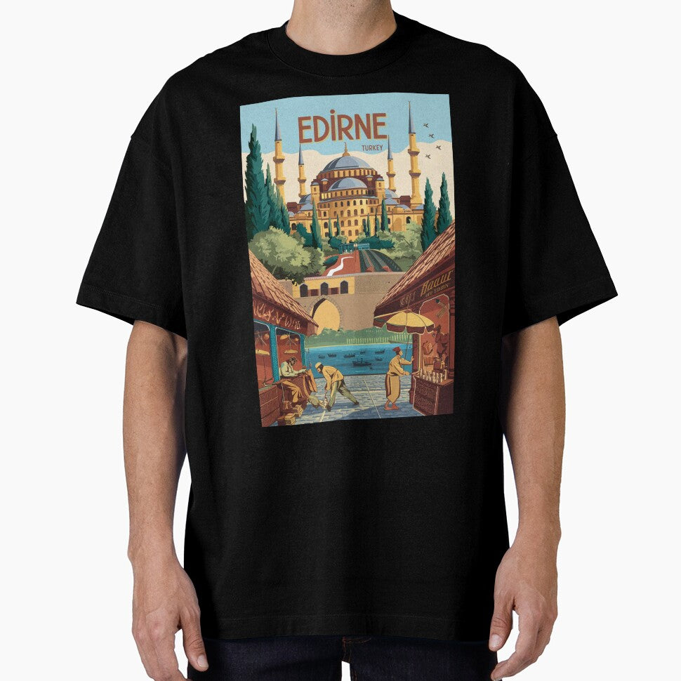 Edirne Vintage Travel Poster by TravelerRat