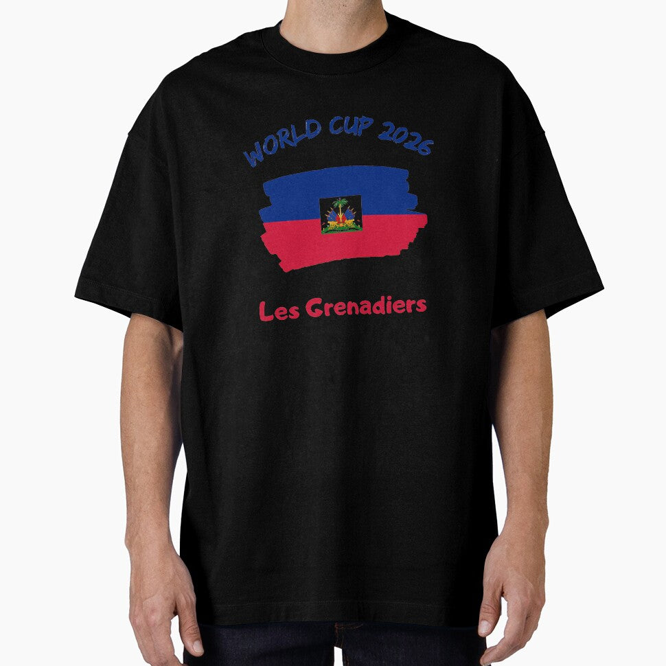 Haiti Football Fan Haitian Soccer Supporter National Team Pride Caribbean 2026 T-Shirt_90544900 by gidget-gadget