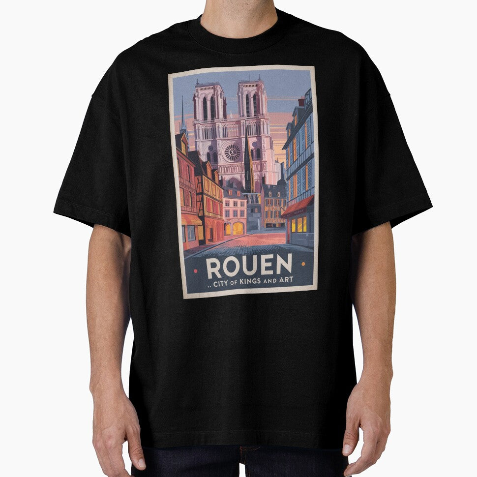 Rouen Vintage Travel Poster by TravelerRat