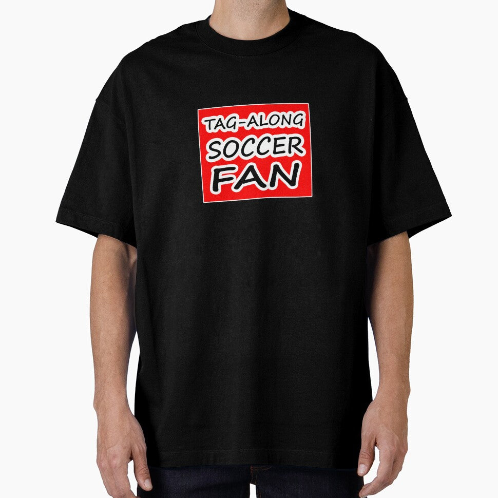 Tag-Along Soccer Fan - Words on Red Background by Beachy