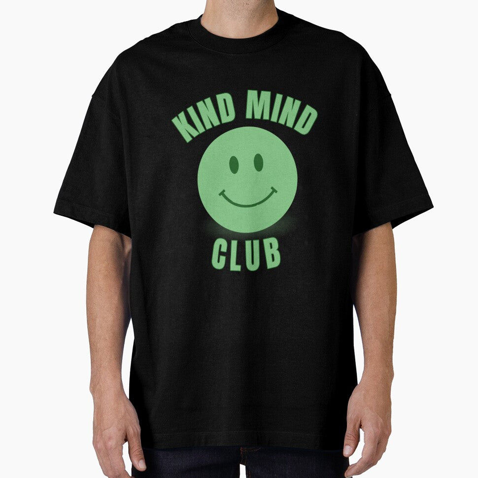 Kind Mind Club T-Shirt | Self Compassion Tee | Positive Message Top | Smiley Face shirt | Exclusive Club Merch ‎ by Stanbeststore