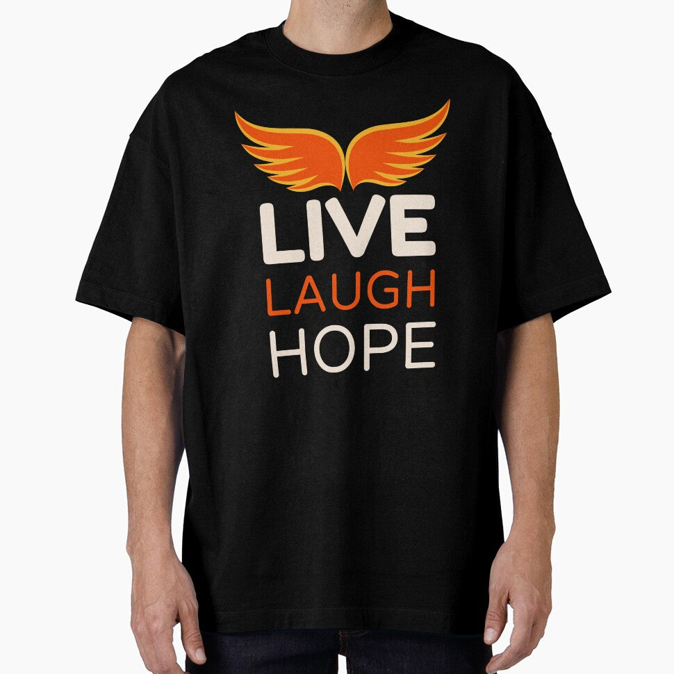 Live Laugh Hope - Short Motivational Quotes | Colorful Fashion Hope Typography by Delandor