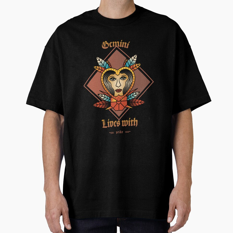 Gemini Lives with pride -  graphic design -  birthday gifts by jerrylaza