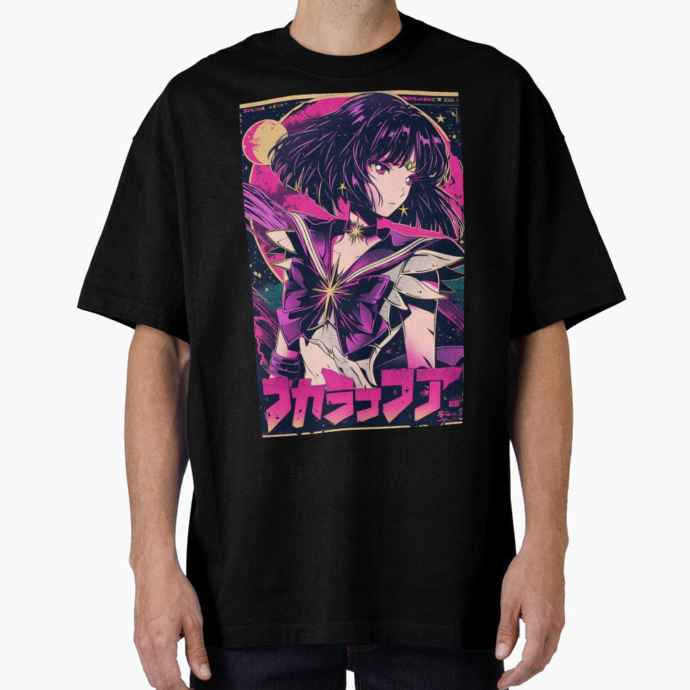 Sailor Saturn Retro Vaporwave Poster by AnimeArsenalPrints