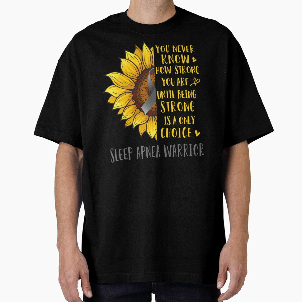 Sunflower You Never Know How Strong You Are Sleep Apnea Warrior by rechardtee