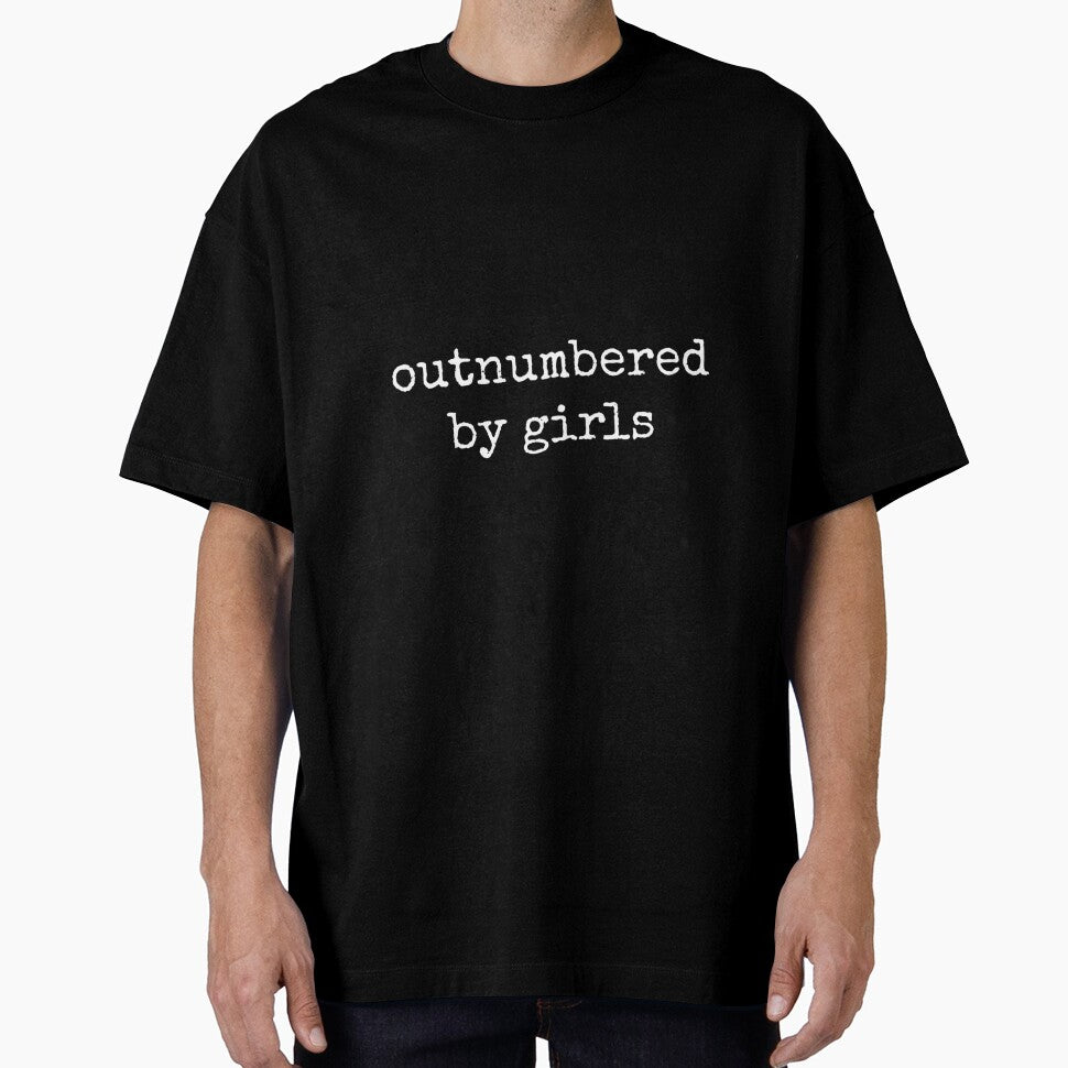 Outnumbered by Girls Funny Parenting Father's Day Dad Long Sleeve by mjohnson9