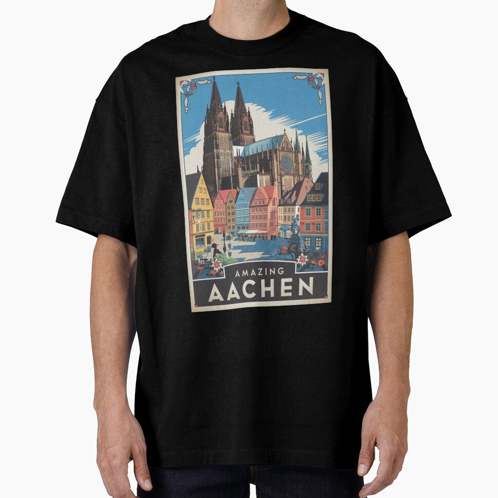 Aachen Vintage Travel Poster by TravelerRat