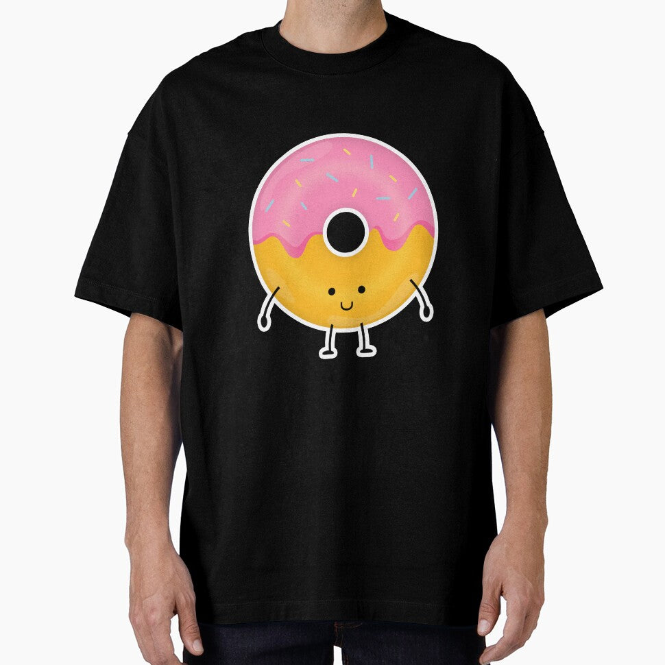 Cute Happy Donut by BrightLightArts