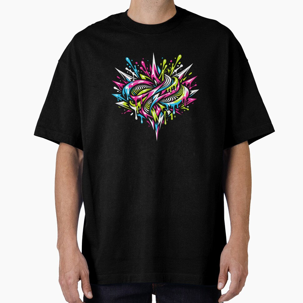 Graffiti Heart – Neon Street Energy by ForeverPrintsOK
