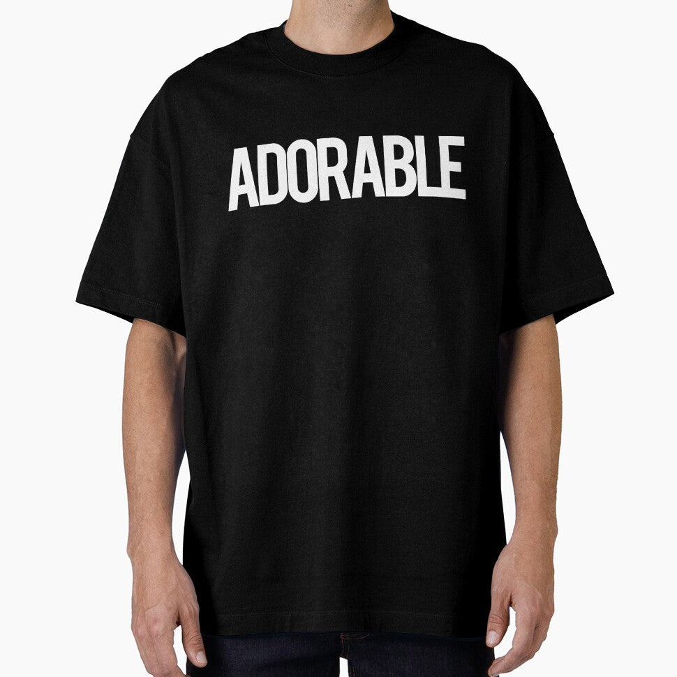 ADORABLE Text Streetwear Style Black and White by candymoondesign
