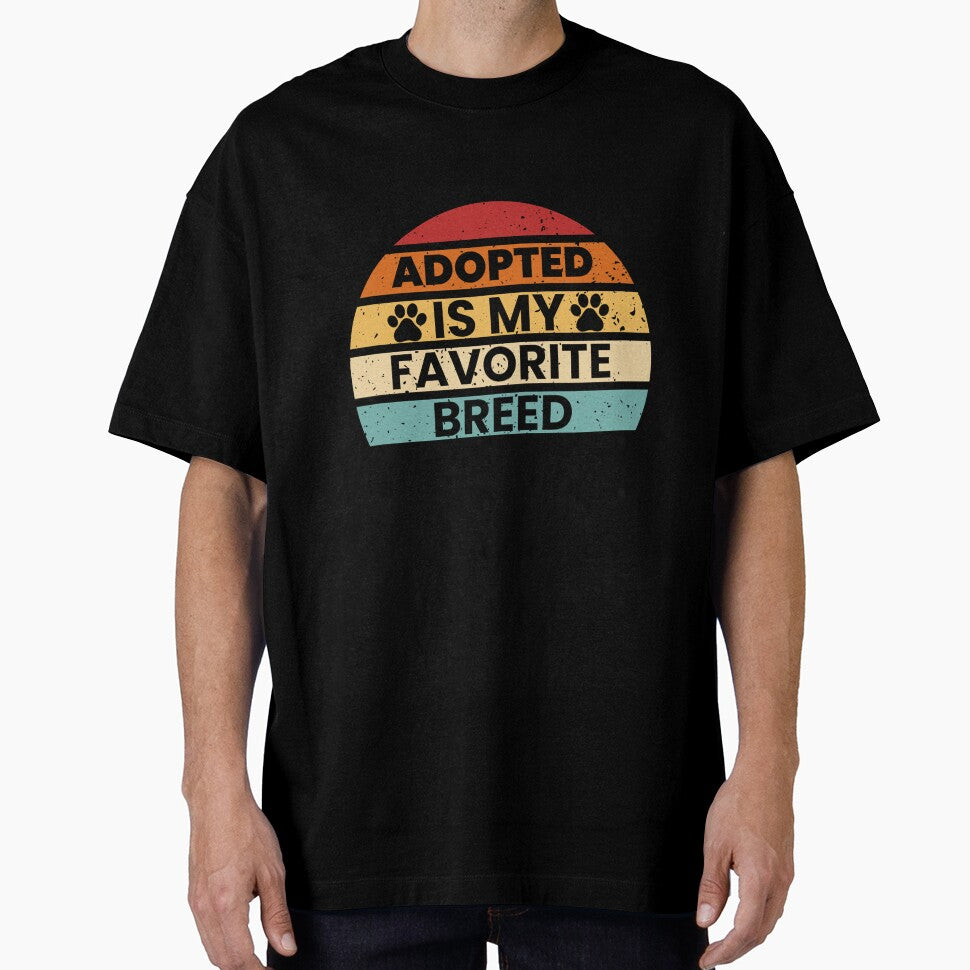 Adopted Is My Favorite Breed, Dog Lover Long Sleeve T-Shirt by SubStudio97