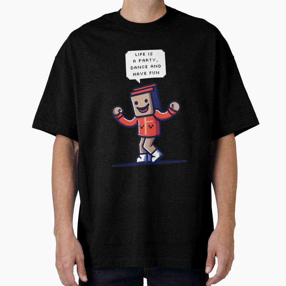Life is a party, dance and have fun, Man in the box | Pixel Style by CircinusStore