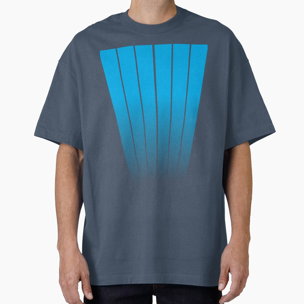MINIMALIST GEOMETRIC VERTICAL LINES DESIGN - BLUE by CuPensky