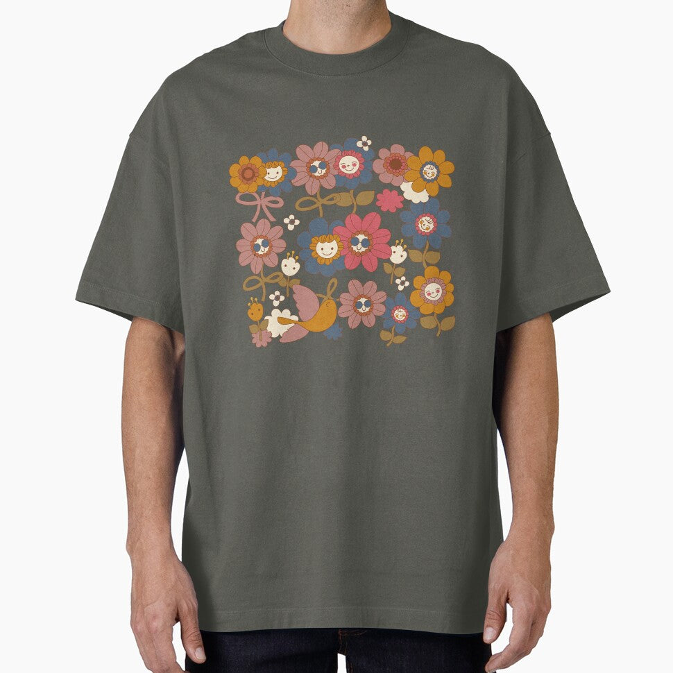 flower friends union in vintage colors by RoseAndSonata