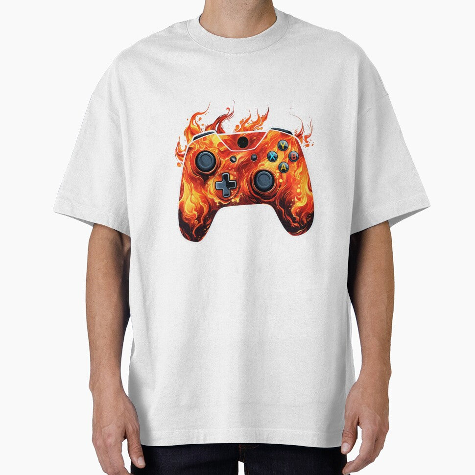 Fire Gaming Pad | Sticker by NicolasGlowArt