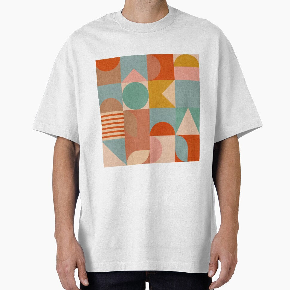 Bauhaus Geometry Checkered Pastel by Ana-Rut-Bre