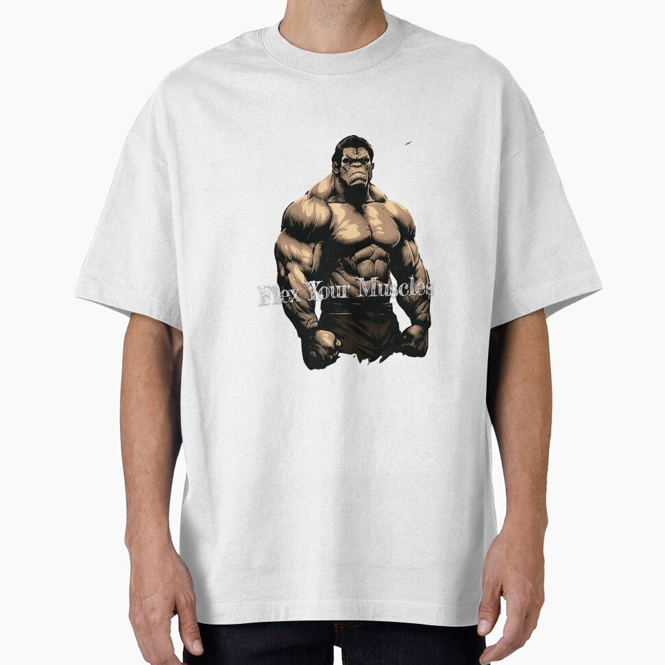 Flex Your MusclesDesignBodybuilding Fitness Gym Workout Exercise Merch Print Design by tengamerx