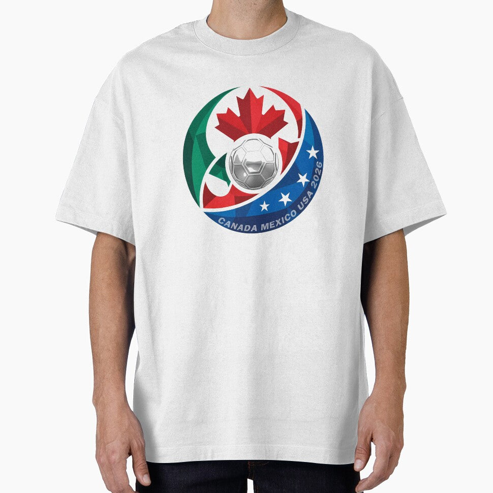 Canada Mexico USA 2026 Round Soccer Emblem Cup T-Shirt_83488590 by gidget-gadget