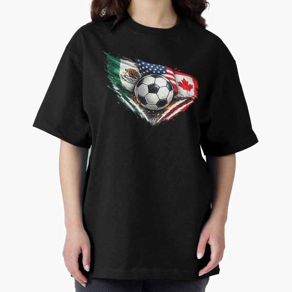 USA Mexico Canada 2026 Soccer Fan by Corvoria