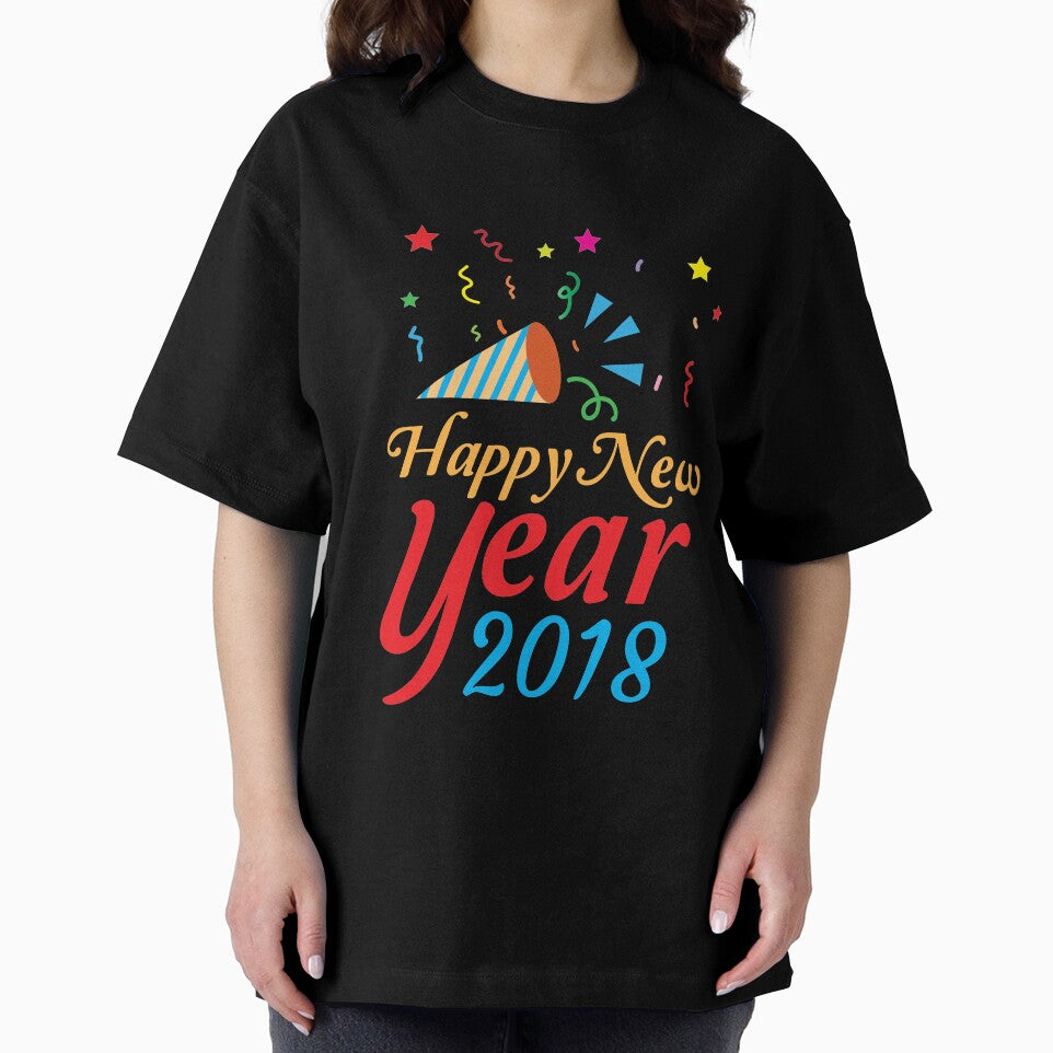 Happy New Year 2018 T-Shirt for Men and Women by AllStarMerch