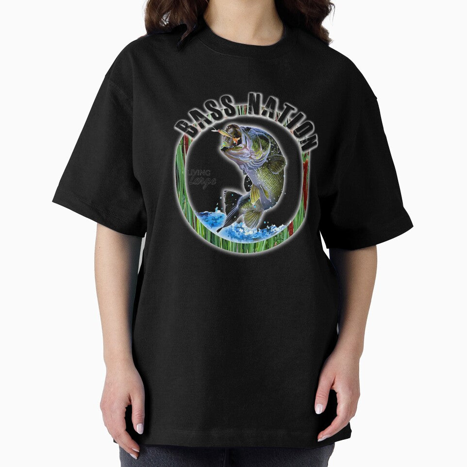 Bass Nation Bass Fishing tshirt Premium by Montecinostamps