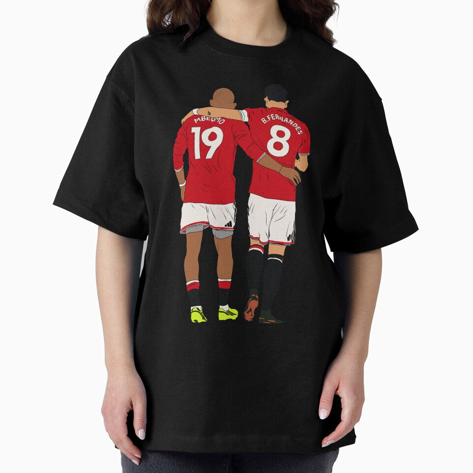 Bryan Mbeumo Bruno Fernandes Minimalist Sticker by Hevding