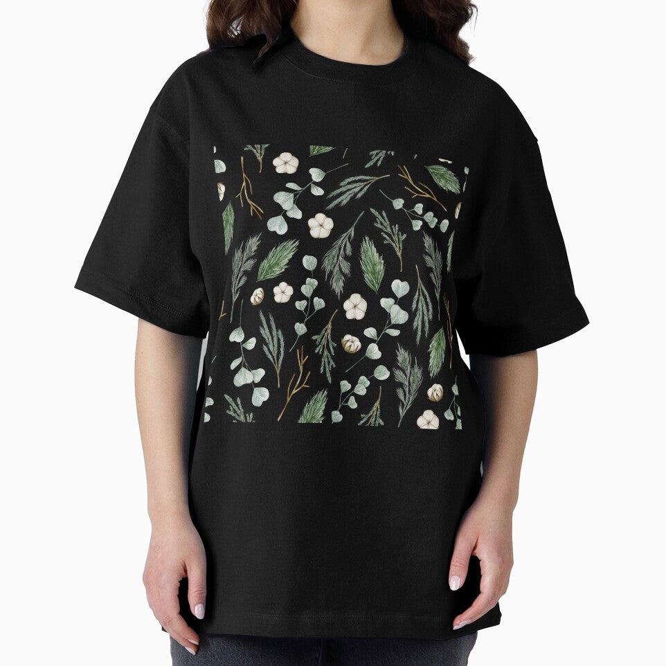 Green Christmas Leaves and Pine Branches by ArDecoS