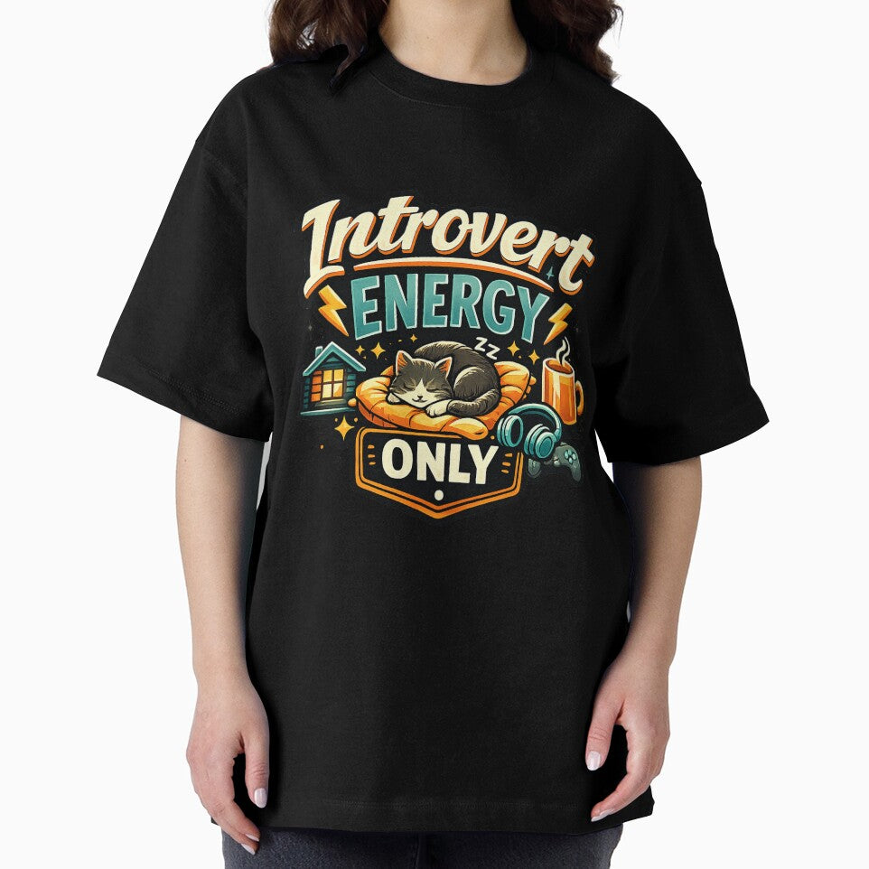 Introvert Energy Only Funny Introvert Humor Meme Antisocial Homebody Design by Nubrixa-Studio