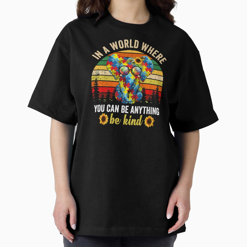 Autism with Positive Quote Elephant Gift Women Girl Premium T-Shirt by JamesClarke84