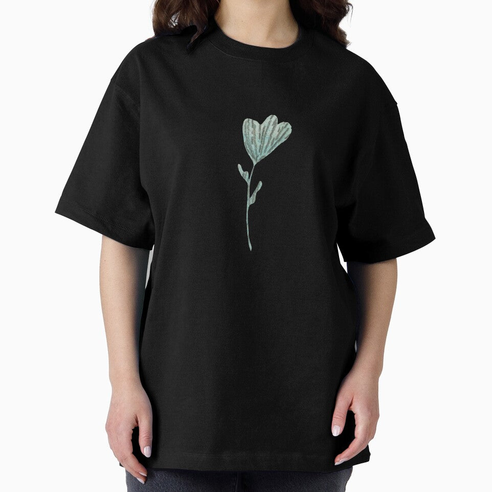 Flower green textured cartoon a watercolor sketch black by Yana Mustafina | Boho Soulful Designs