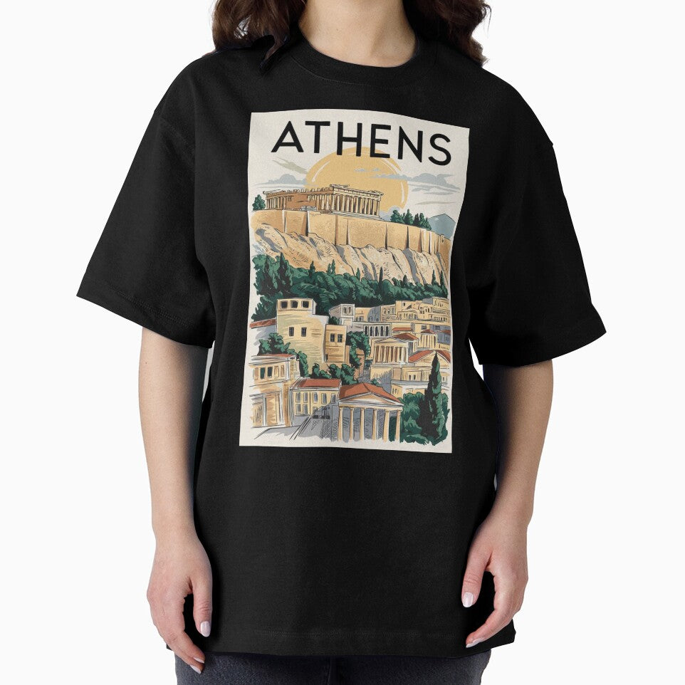 Athens Vintage Travel Poster by TravelerRat