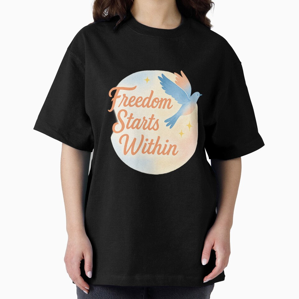 Freedom Starts Within – Inspirational Self-Love Pastel Design by VIBE CRAFT STUDIO