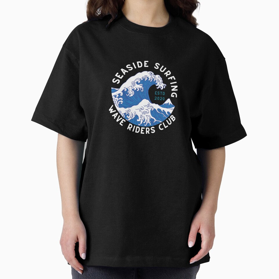 Vintage Art Seaside Surfing Wave Riders Club by FrescoNat