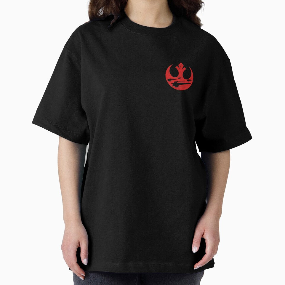 Rebel Alliance Logo with Silhouettes - X-Wing Fleet Distressed Logo by Andruzito