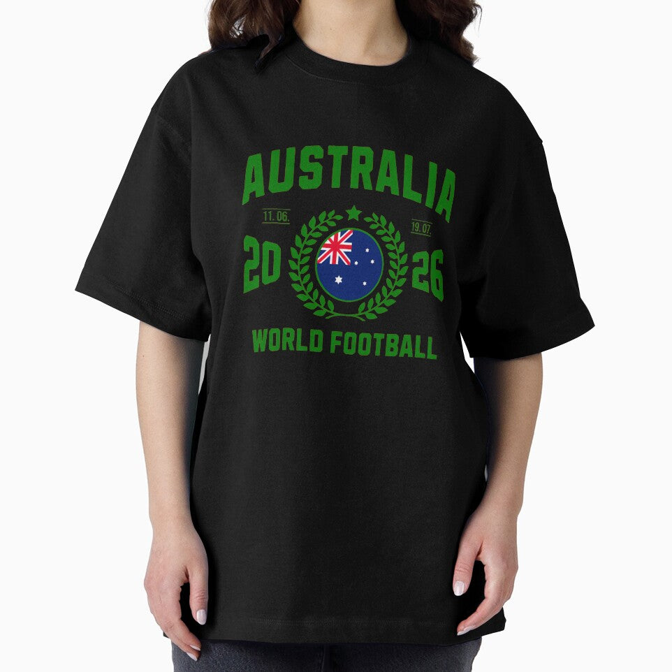 Australia Football Supporter 2026 Badge Design T-Shirt_84072626 by gidget-gadget