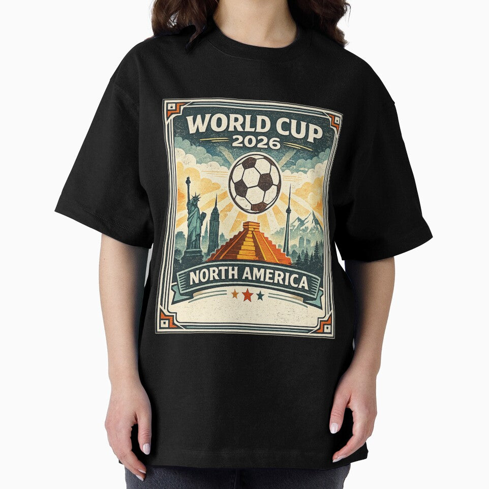World Cup 2026 North America | Vintage Soccer Travel Poster by ArthUpscale