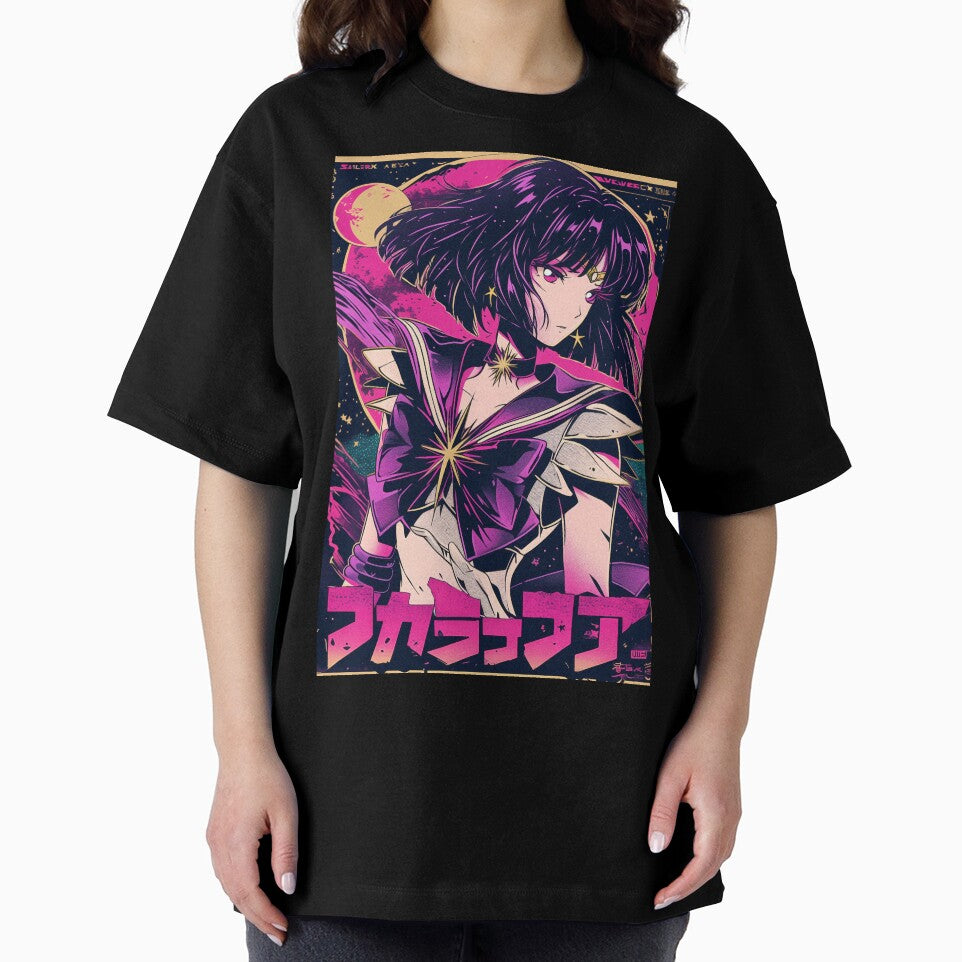 Sailor Saturn Retro Vaporwave Poster by AnimeArsenalPrints