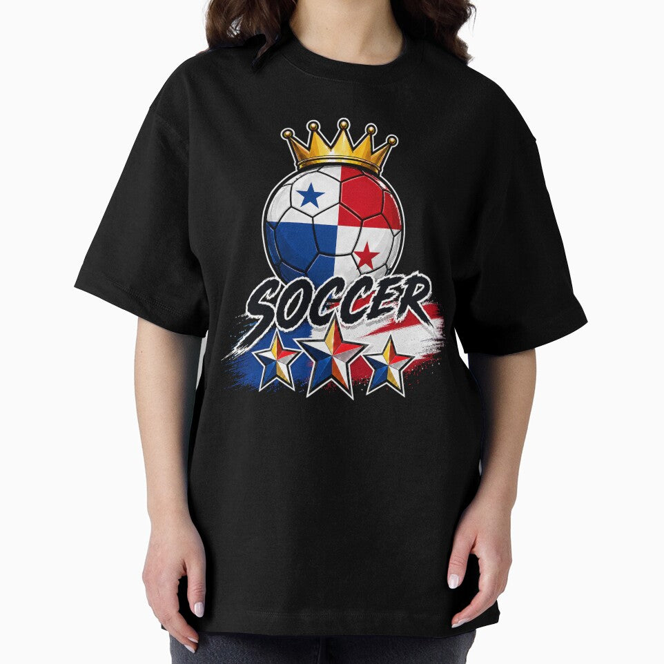 Vintage Panama flag Crowned Soccer Ball by QuiteOrbit