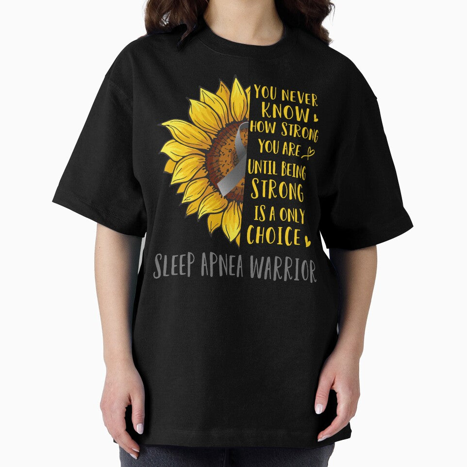 Sunflower You Never Know How Strong You Are Sleep Apnea Warrior by rechardtee