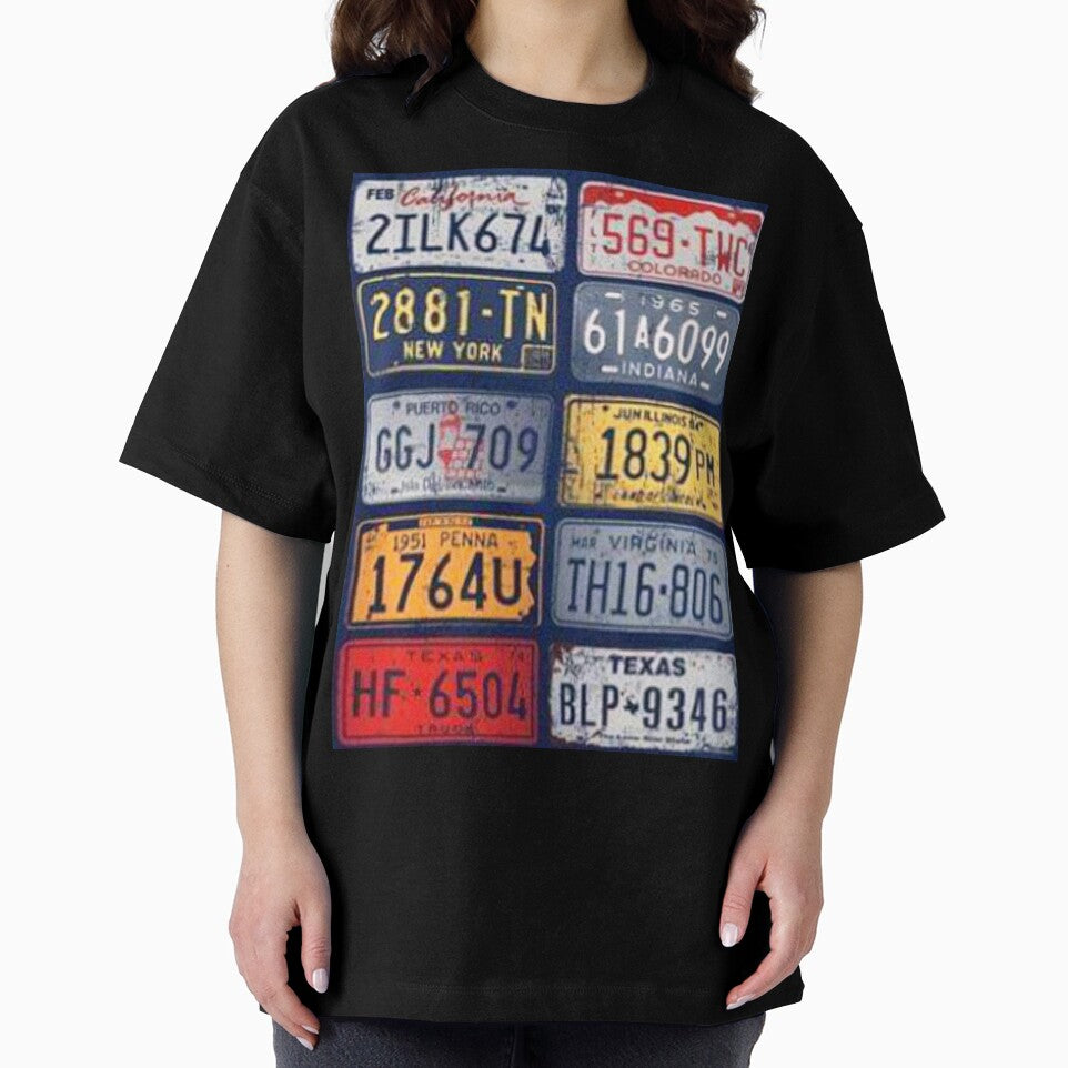 Registration number plate style T-shirt by storeInsight