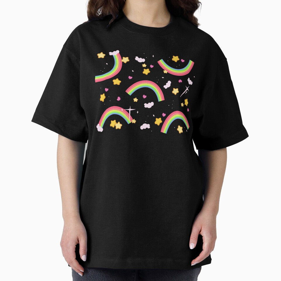 Rainbow star pattern by LisaMichelleArt
