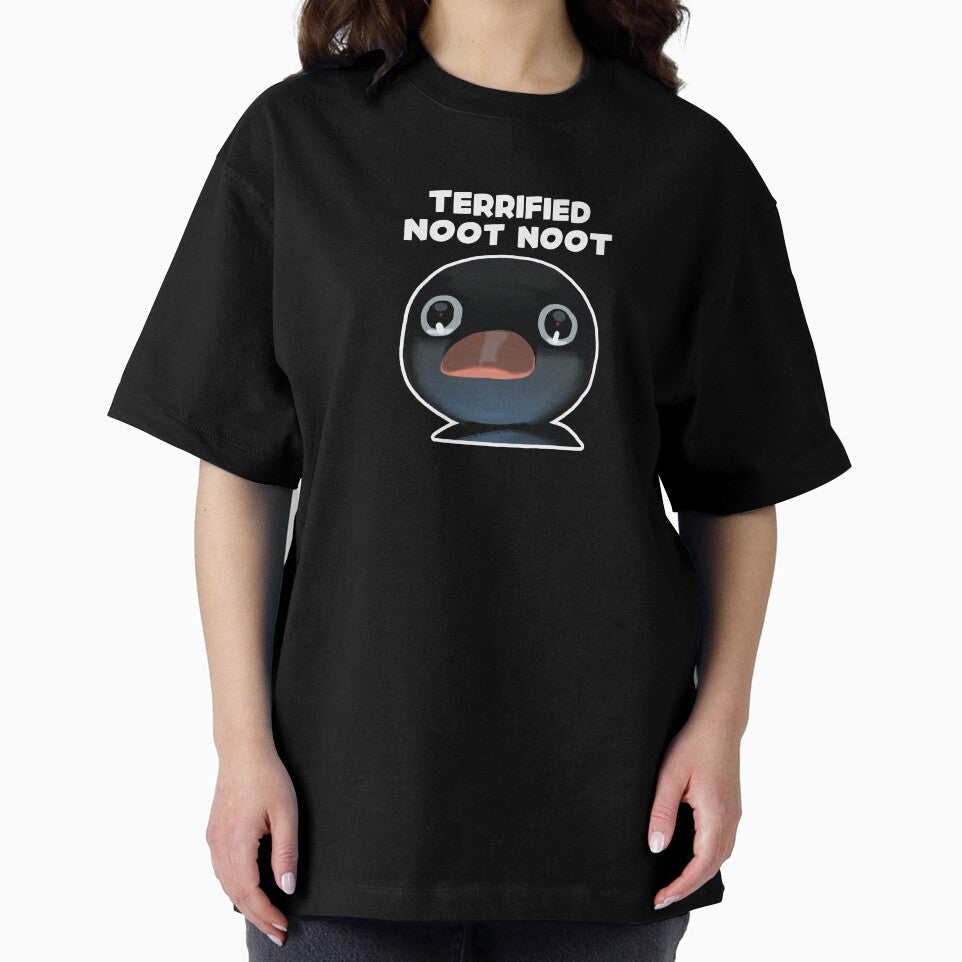 Terrified Noot Noot Pingu Meme (Light Pink BG) by FilipeFerreira
