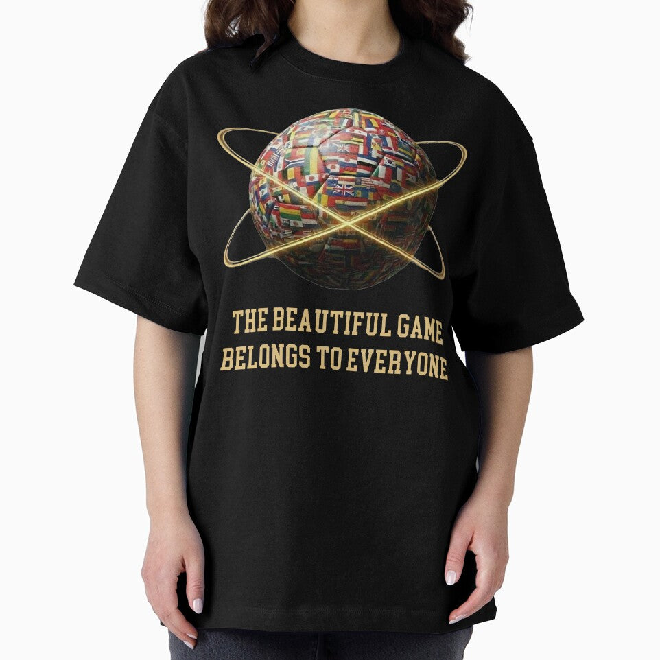 The Beautiful Game Belongs To Everyone Football World Flags T-Shirt by bazstees54