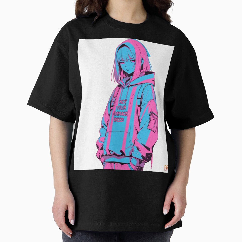 Minimalist anime character  with glitch effect by WovennDesigns